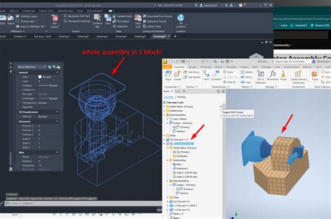 Converting Inventor Assembly Components To An Autocad Block