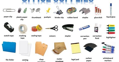 Usefulness Of Stationery Items In The Offices