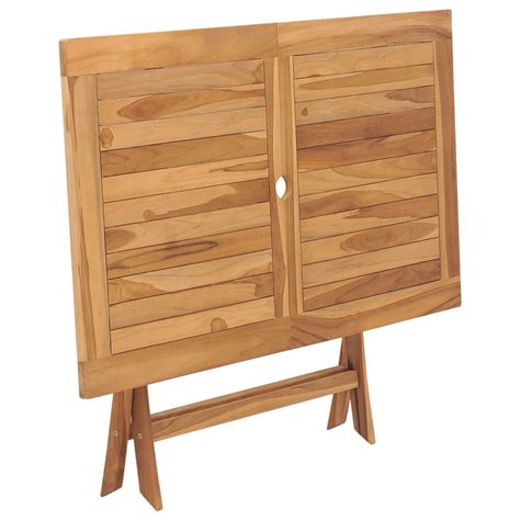Folding Garden Table 120x70x75 Cm Solid Teak Wood Wood Decors Furniture