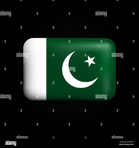 Pakistan Flag 3d Icon National Flag Of Pakistan Vector Illustration