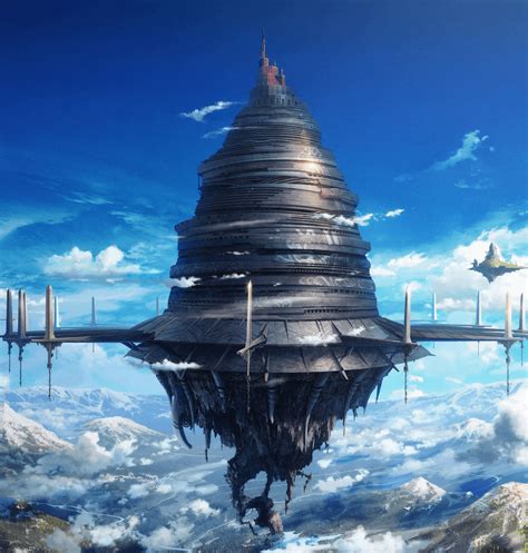 The Floating Castle Aincrad 1920x2016 Merged From Season 3 Episode