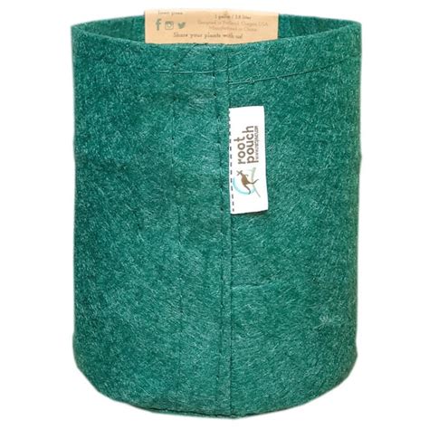 Root Pouch 1 Gal Boxer Forest Green Breathable Fabric Planting