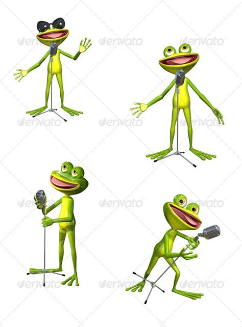 Frog With Microphone By Brux Graphicriver