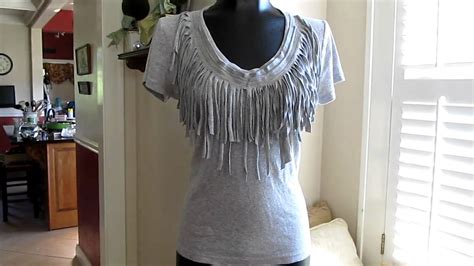 Fringe T Shirt Diy Youtube