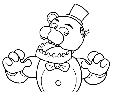 Desenho De Freddy De Five Nights At Freddys Para Colorir