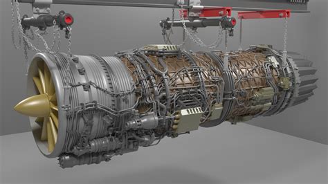 Turbo Jet Engine 3D Model CGTrader