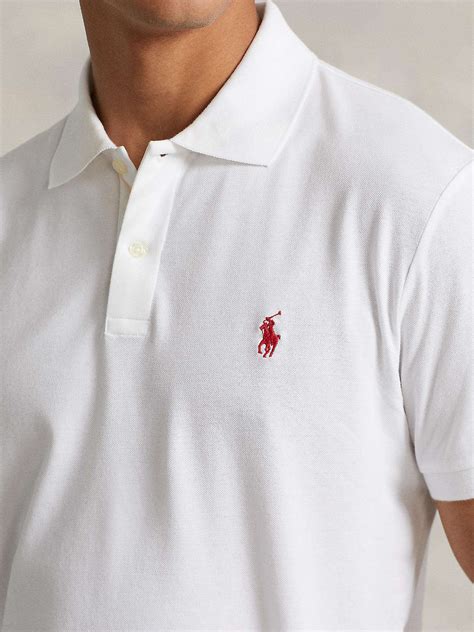 Polo Golf By Ralph Lauren Polo Shirt Pure White At John Lewis And Partners