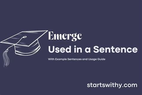 Emerge In A Sentence Examples 21 Ways To Use Emerge
