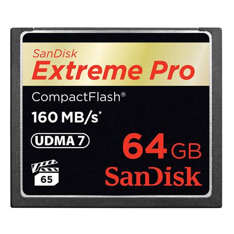 Sandisk 64gb Compact Flash Extreme Pro 160mbs Geheugenkaart