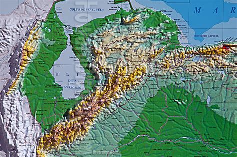 Venezuela Landforms Map