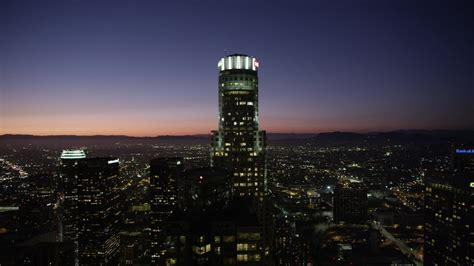 5k Stock Footage Aerial Video Orbit Of Us Bank Tower In