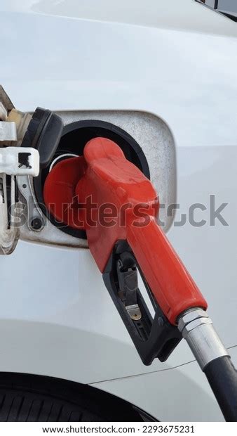 Vehicle Refueling Ethanol Fuel Inserted Fuel Stock Photo 2293675231