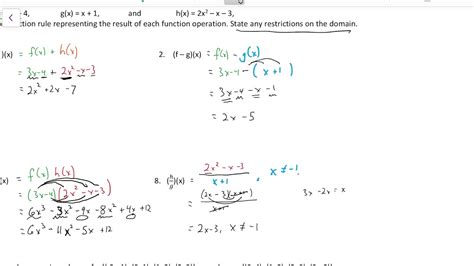 Algebra 2 Lesson 81 Sample Problems Youtube