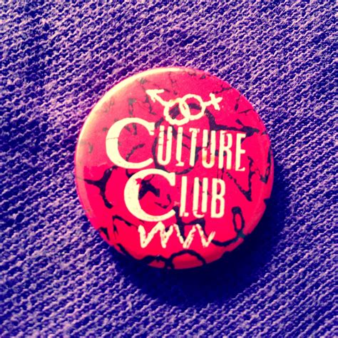 Culture Club 1983 Culture Club Badge Logo Music Stuff