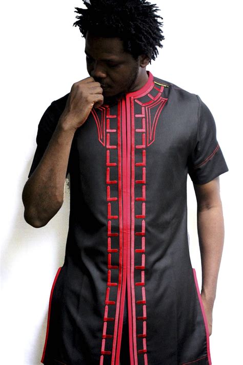 Traditional African Men Dress With Embroidery Kipfashion African Clothing For Men African