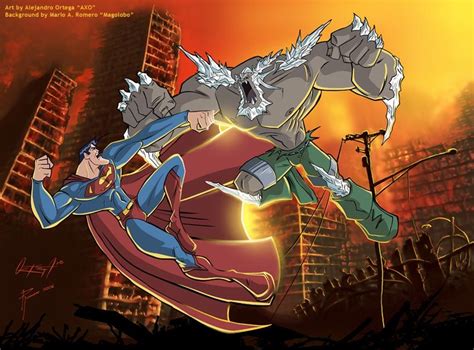 Superman Vs Doomsday By Magolobo On Deviantart Superman Doomsday