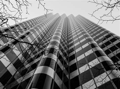 Skyscraper Black And White Ultra Black And White City Building