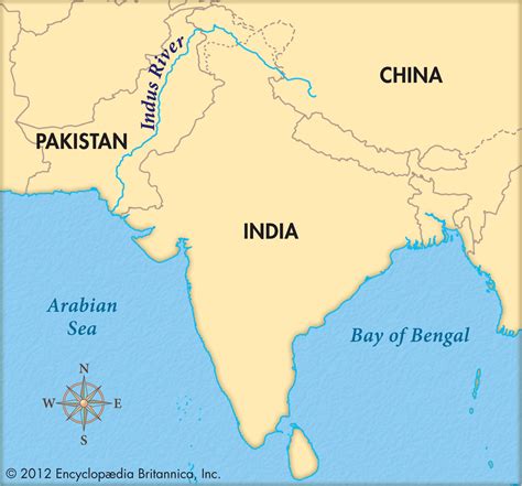 Map Of Indus River World Map 07
