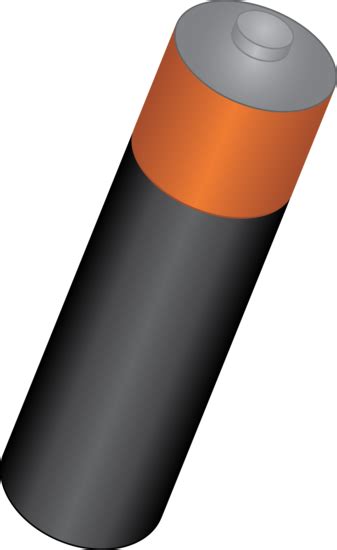 Single AA Battery - Free Clip Art png image