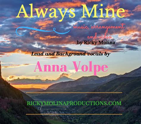 New Music Video Always Mine By Ricky Molina Featuring Anna Volpe On
