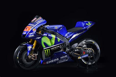 Motorcycle Yamaha Yzr M1 On A Black Background Wallpapers And Images