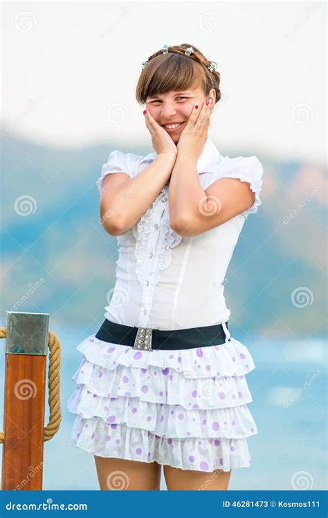Portrait Of A Embarrassed Girl Royalty Free Stock Photography CartoonDealer Com
