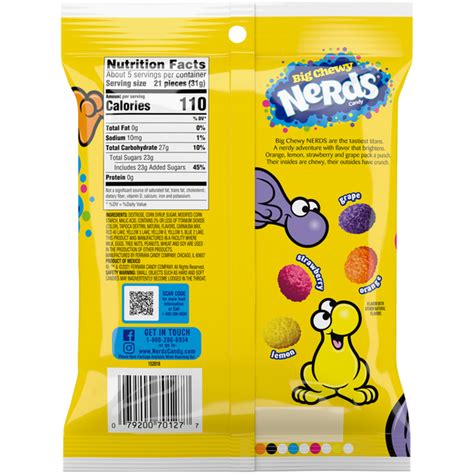 Big Chewy Nerds Candy 6 Oz Bag All City Candy
