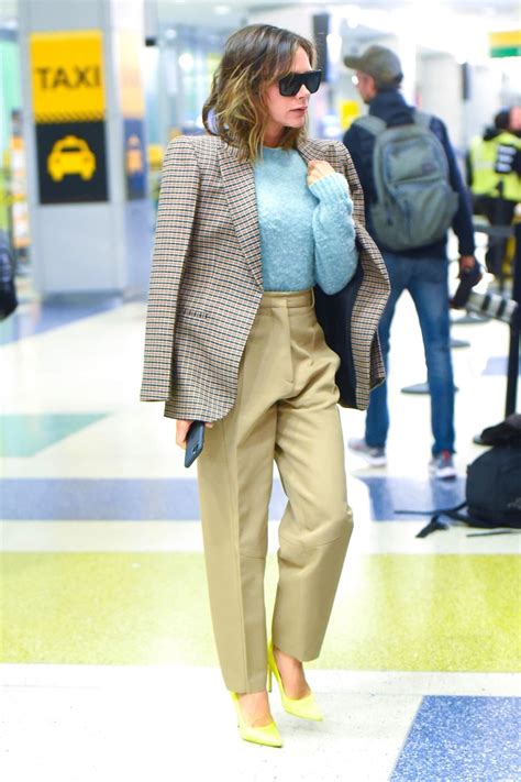All fashion moments we never want to forget from the designer when the beckhams moved to la she put her stamp on hollywood style, when david played for. Victoria Beckham Style - JFK Airport in New York 10/14 ...