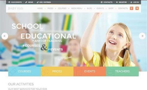 35 Education And Learning Wordpress Themes Kids Education Driving