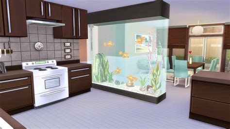 Corporation Simsstroy The Sims 4 Partition Aquarium Decor