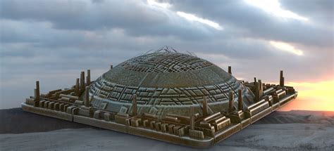 Sci Fi Dome City 3d Model Cgtrader