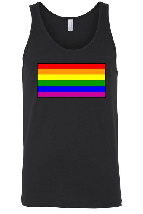 Men S Tank Top Gay Pride Rainbow Flag Colors Lgbt Homosexual Lesbian