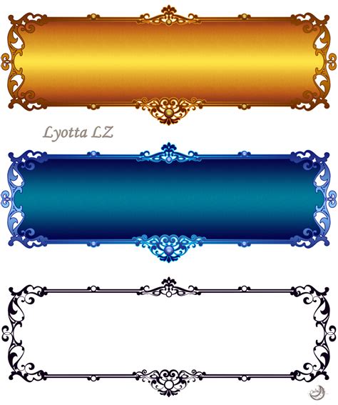 Borders Labels 2 By Lyotta On Deviantart Banner Clip Art Page