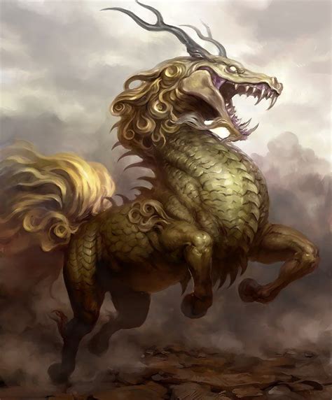 Card Qilin Mythical Creatures List Mythical Creatures Fantasy Beasts