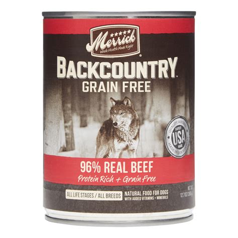 Check spelling or type a new query. Merrick Backcountry Grain-Free 96% Real Beef Wet Dog Food ...