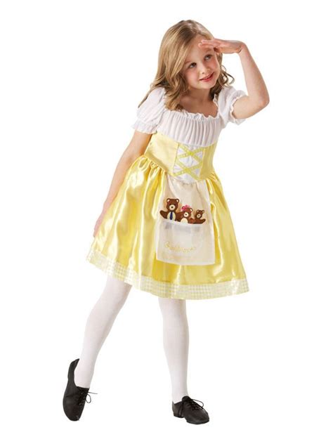 Child Goldilocks Fancy Dress Costume Fairytale Book Week Girls Female