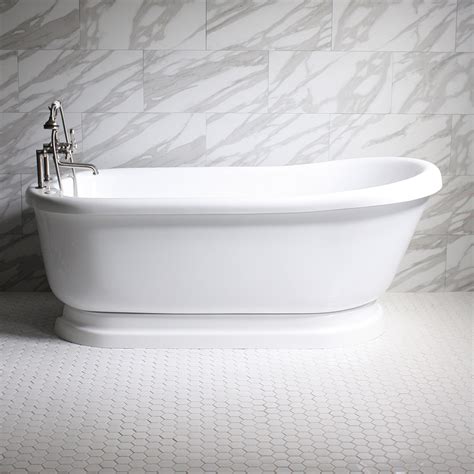 This freestanding bathtub replaced the old, unused jetted bathtub. SanSiro Water Whirlpool Jetted Vintage Pedestal Free ...