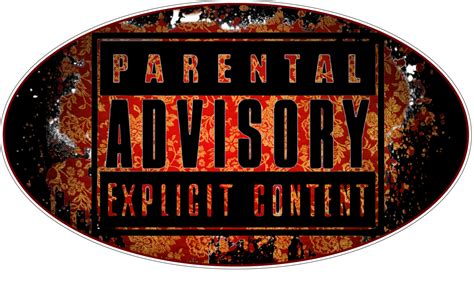 Parental Advisory Explicit Content Logo Vinyl Sticker