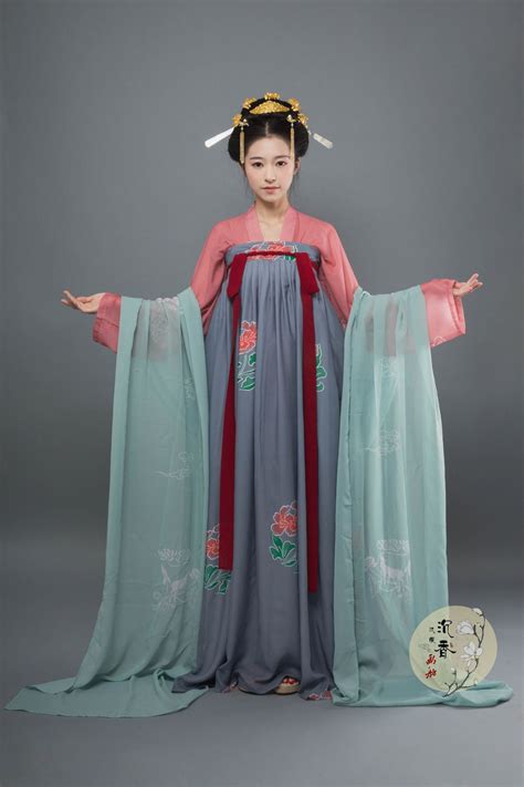 Women Costumes Lady Hanfu Suit Ruqun Chinese Tang Dynasty Costume Folk
