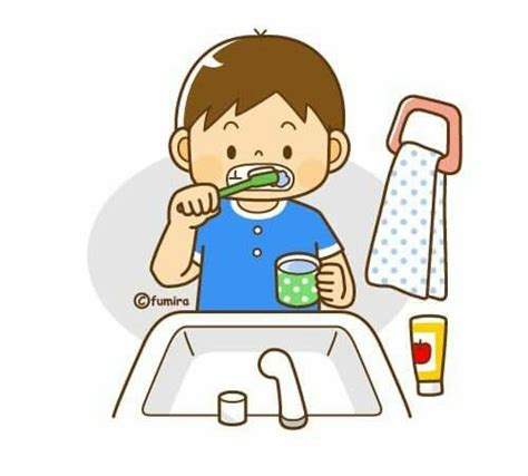 I Brush My Teeth Every Day Images Pecs Teacher Clipart Action Verbs