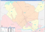 Caldwell County, NC Wall Map Color Cast Style by MarketMAPS - MapSales