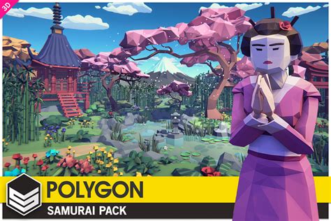 Free Polygon Samurai Low Poly 3d Art By Synty Freedom Club Developers