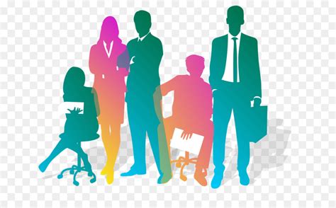 Business Teamwork Silhouette Team Silhouette Figures Png Download
