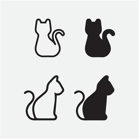 Cat Logo And Vector Animal Icon Footprint Kitten Calico Logo Dog Symbol