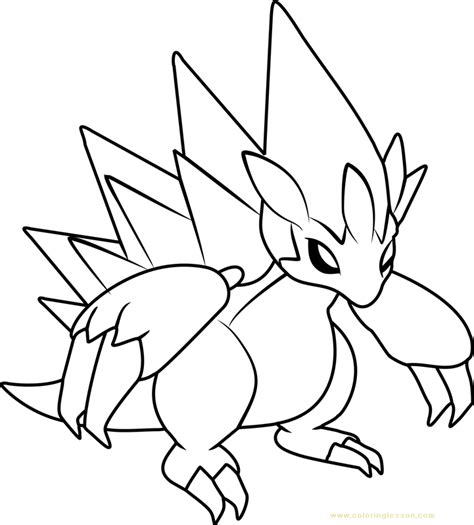 89 pokemon pictures to print and color. Alola Sandslash Pokemon Sun and Moon | Kids Coloring Page ...