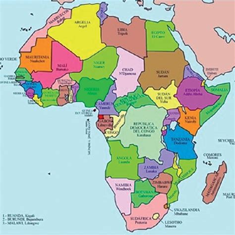 Mapa Político Actual De África Download Scientific Diagram