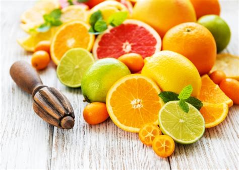 Premium Photo Fresh Citrus Fruits