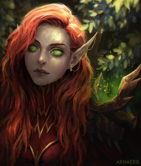 arnaerr “asyn del lithvir commission ” elf art warcraft art elves fantasy