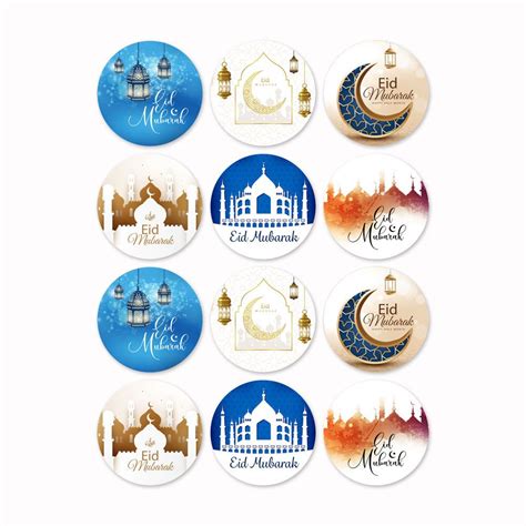 Eid Mubarak Sticker T Decoration Sticker Label Seal Sticker 3cm