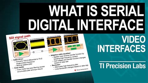 What Is Serial Digital Interface Sdi Youtube